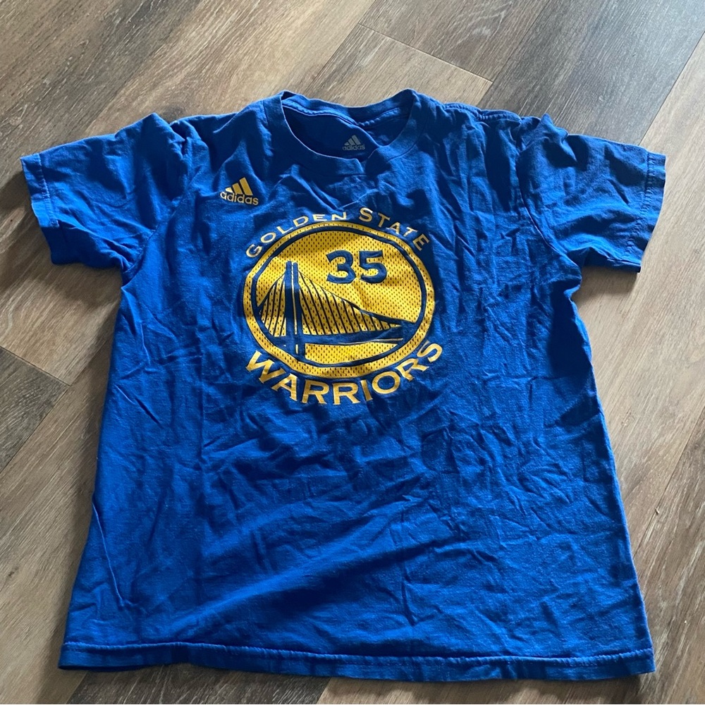 NBA Basketball Golden State‎ Warriors Kevin Durant Adidas T Shirt Boys M 10-12